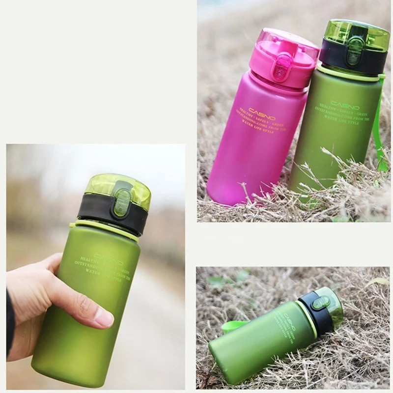 Water Bottle 400ml 560ml BPA Free Leak Proof Sports Water Bottle for Cycling Biking Travel Portable Water Bottle Plastic