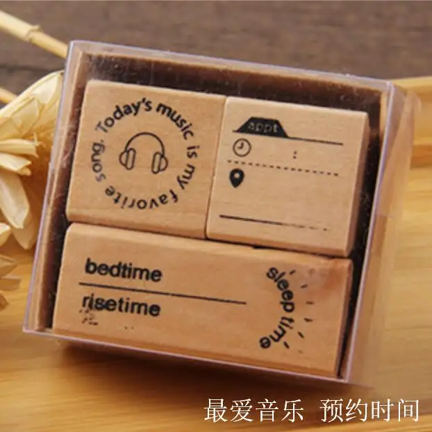1 комплект винтажная погода Неделя Месяц календарь штамп DIY деревянные резиновые штампы для stationery канцелярские принадлежности Скрапбукинг Стандартный штамп - Цвет: 5