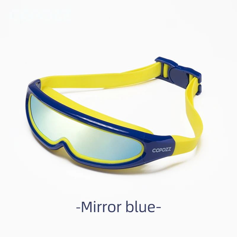 COPOZZ Детские плавающие противотуманные очки Водонепроницаемые Детские подростковые крутые очки для плавания цельные очки для плавания для мальчиков и девочек - Цвет: mirror blue