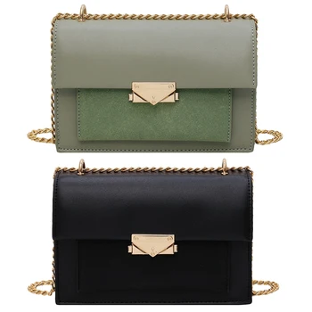 

Scrub PU Crossbody Bags for Women Messenger Shoulder Bag Lady Chain Handbags and Purses Travel Hand Bag