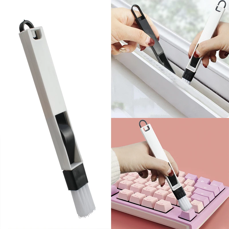 

2 In 1 Multipurpose Window Groove Cleaning Brush Household Keyboard Home Kitchen Folding Brush Cleaning Tool