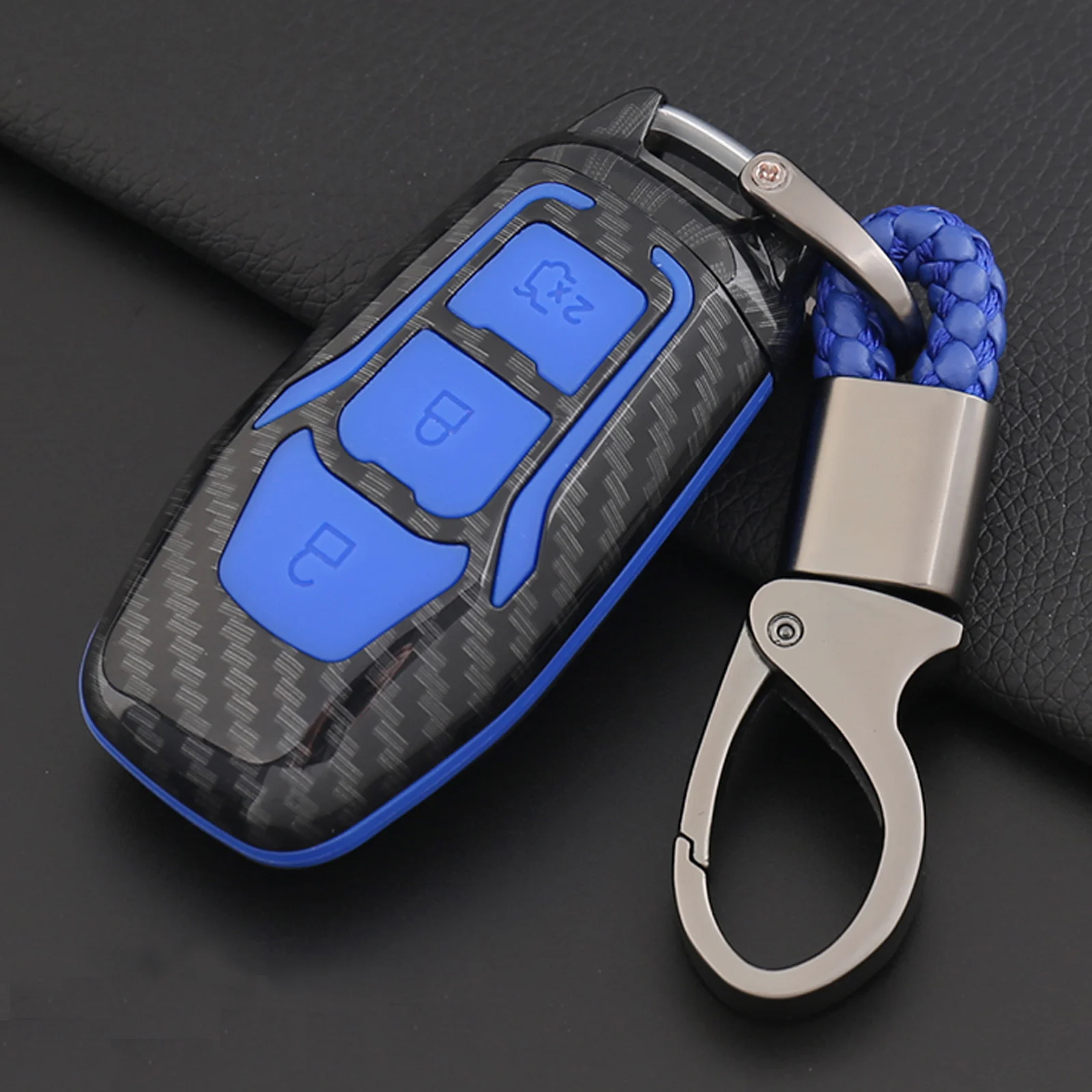 10x custodia protettiva per auto in fibra di carbonio Silicone custodia protettiva per auto per portachiavi Ford Edge Mondeo Mustang 15 10x custodia protettiva per auto in fibra di carbonio Silicone custodia protettiva per auto per portachiavi Ford Edge Mondeo Mustang - H23c14ca382b14ce7ae8c45153022c7e6G