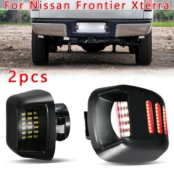 

2Pieces Car Full LED License Plate Light Lamp 6000K White For Nissan Frontier Xterra Armada Suzuki Equator License Plate Light
