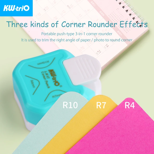 3Pcs Corner Rounder Paper Punch In 3 Styles 4/7/10Mm 3 In 1 Corner Cutter  Corner Punches For Paper Crafts, Card Making - AliExpress