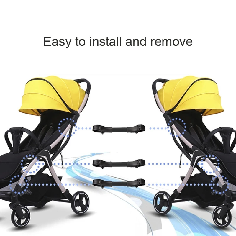 baby stroller handle cover 3Pcs Twin Baby Stroller Connector Universal Joints Triplets Quadruplets Infant Cart Secure Straps Adjustable Linker Hook baby stroller accessories set
