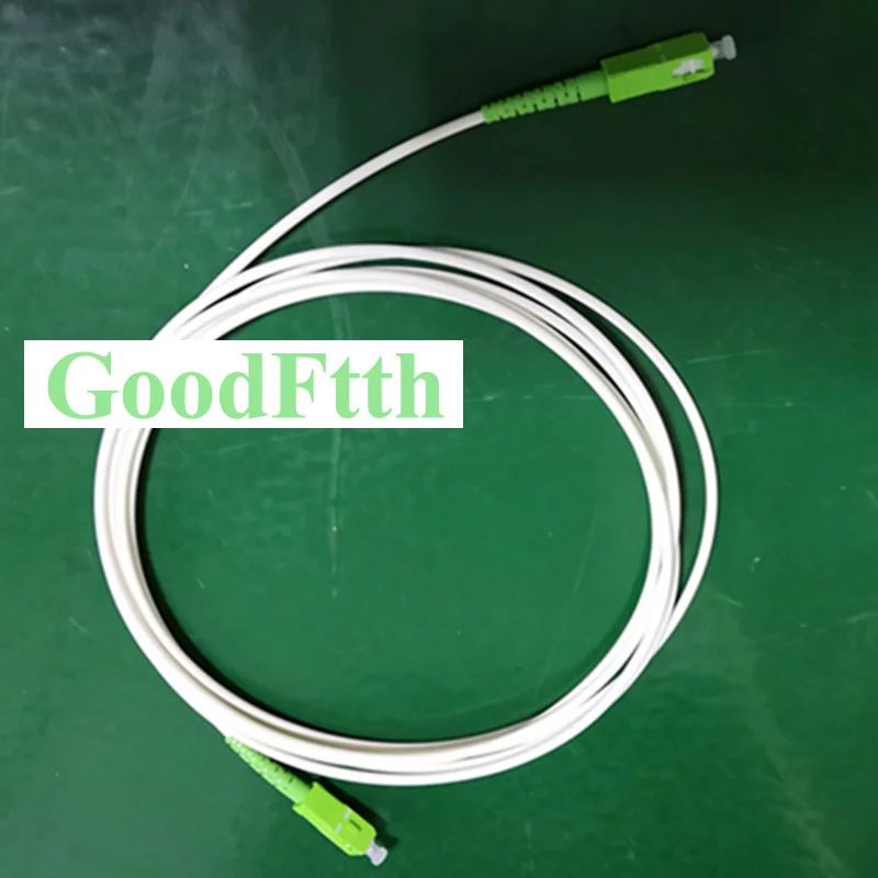 Fiber Patch Cords White Cable SC/APCSC/APC SM G657A2 Simplex GoodFtth