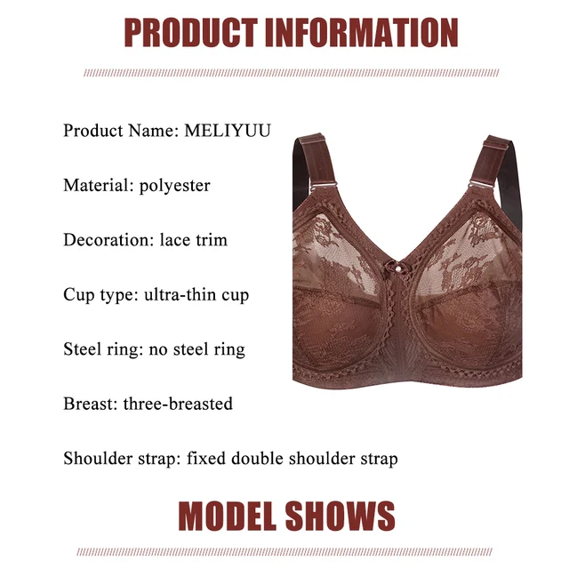 Womens Lace Bra Bralette Minimizer Bras Perspective Sexy Lingerie Brassiere  Underwear Tops Plus Size 36-50 B C D DD E Cup - AliExpress