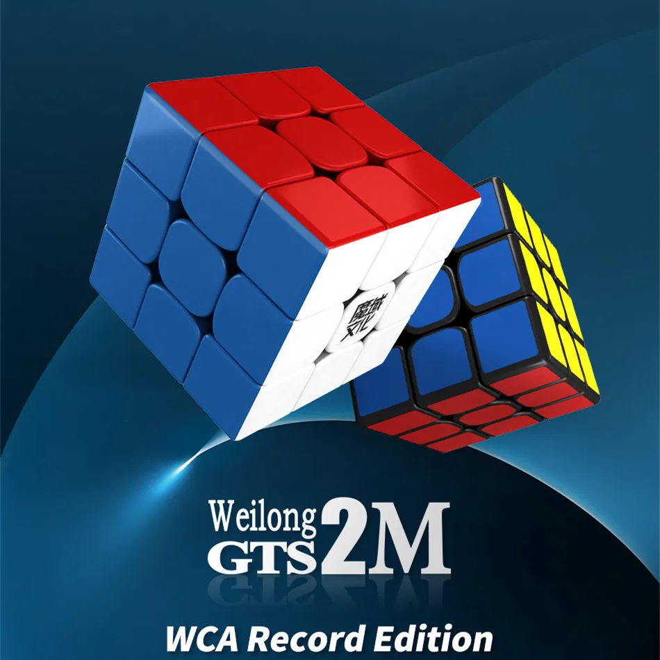 101/5000 MoYu Weilong GTS2 / GTS 2M Магнитный 3x3x3 Скорость Магический кубик M 3x3 | Головоломки -4001214525277