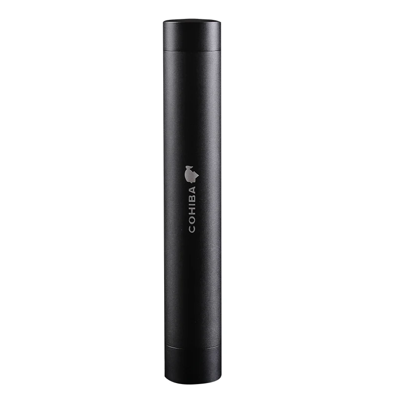 Cohiba чехол хьюмидор Алюминий один черный труба металлическая для сигары с