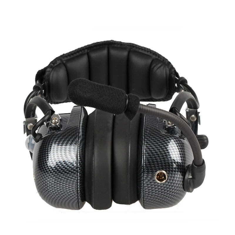 Aviation Walkie Talkie Headset, Noise Cancelling Headaphone for Kenwood Baofeng UV-5R, 2 Pins, Two Way Radio