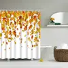 Dafield Autumn Shower Curtain Fall Maple Leafs Leaves on Rustic Wooden Cloth Fabric Bathroom Decor Waterpoof Shower Curtain ► Photo 2/6