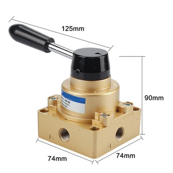 

Pneumatic cylinder hand rotary valve Hand valve HV-02/03/04