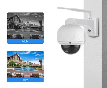 

Outdoor wireless surveillance camera wifi ball machine 360 degree rotation 2MP HD night vision waterproof mobile phone remote