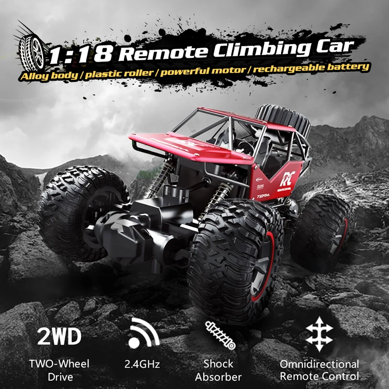 Radio Controlled Car Panel Climbing Off Road Remote Control Car RC Buggy 2 4GHz Climbing Car 2