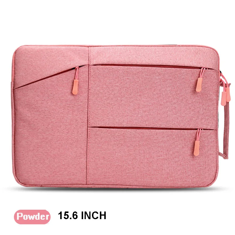 Jenyd чехол для ноутбука 12-15,6 дюймов ноутбук планшет iPad Tab, противоударный чехол сумка портфель с ручкой - Цвет: Pink 15.6 INCH