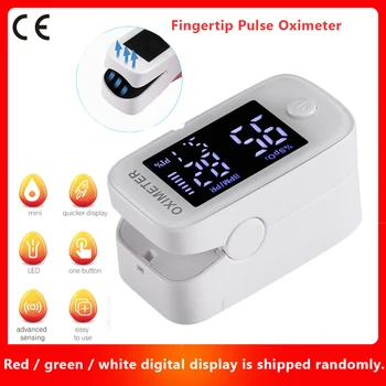 

Fingertip Pulse Oximeter Portable Mini SpO2 Monitor Oxygen Saturation Monitor Pulse Rate Measuring Gauge Device 8s Rapid Reading