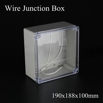 

192x188x100mm ABS IP65 Waterproof Plastic Wire Junction Box Transparent Enclosure Clear Project Case Electronic Terminal