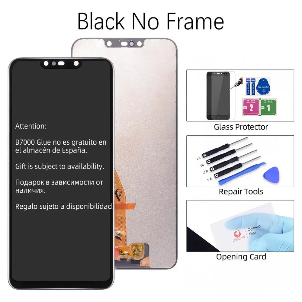 Дисплей для Huawei Nova 3i INE-LX2 LCD в сборе с тачскрином 6.3'' черный - Цвет: Black No Frame