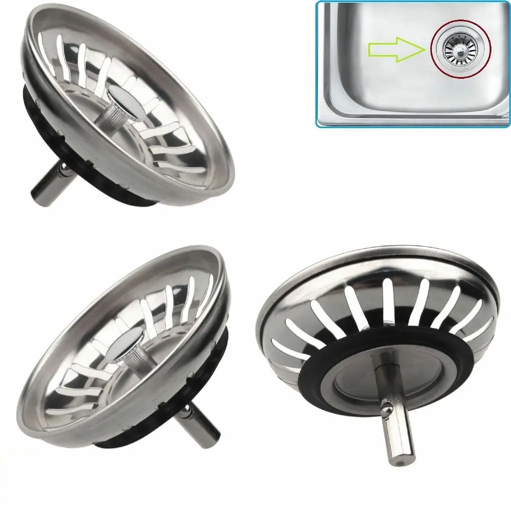 Basin Kitchen-Sink-Drain-Strainer-Cover SHOWER-WASTE-FILTER Bath-Tub Washroom