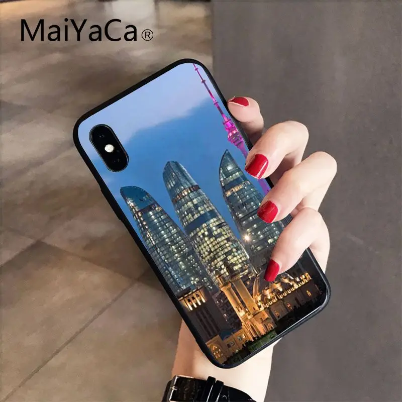 Чехол MaiYaCa azerana buta flag из ТПУ для iPhone X XS MAX 6 6s 7 7plus 8 8Plus 5 5S SE XR 10