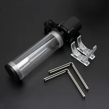 

G1/4\" Thread XHC8+160mm Cylinder Computer Water Tank 12V 19W PC Water Cooling SC600 Pump Radiator Waterblock Holder Kit For CPU