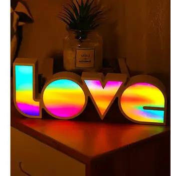 

LED Light Board Love Modeling Lamp Energy Saving Eco-Friendly Holiday Lighting Party Supply