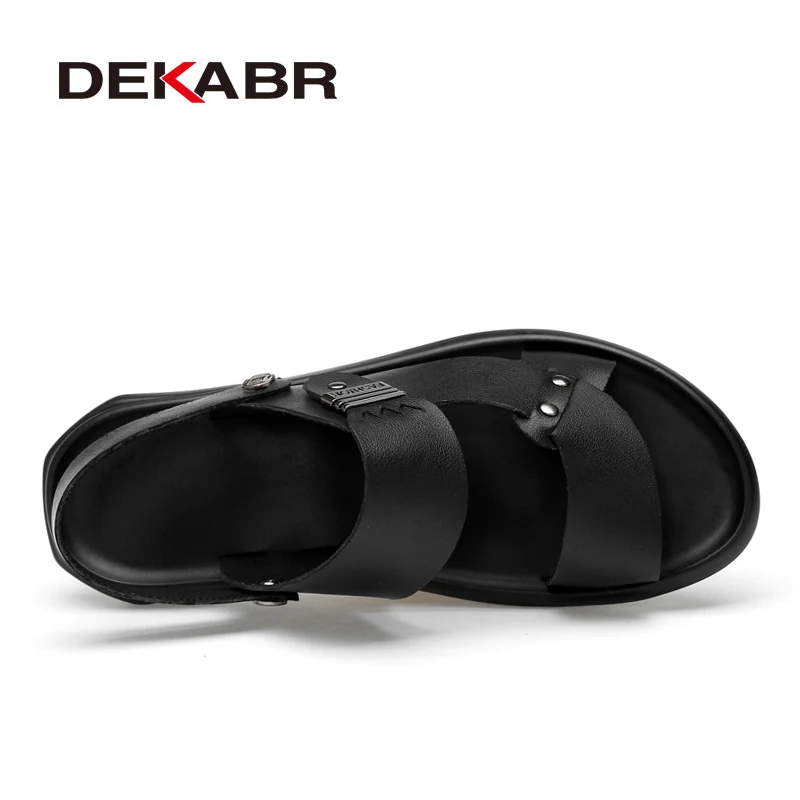 DEKABR/Новинка 2020 года модные летние пляжные мужские туфли из натуральной кожи