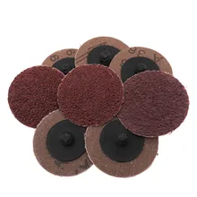 

10pcs Rotary Lock Button Wheel Sanding Disc 2 Inch 50mm Red Sandpaper For Grinding And Polishing Abrasives Tools