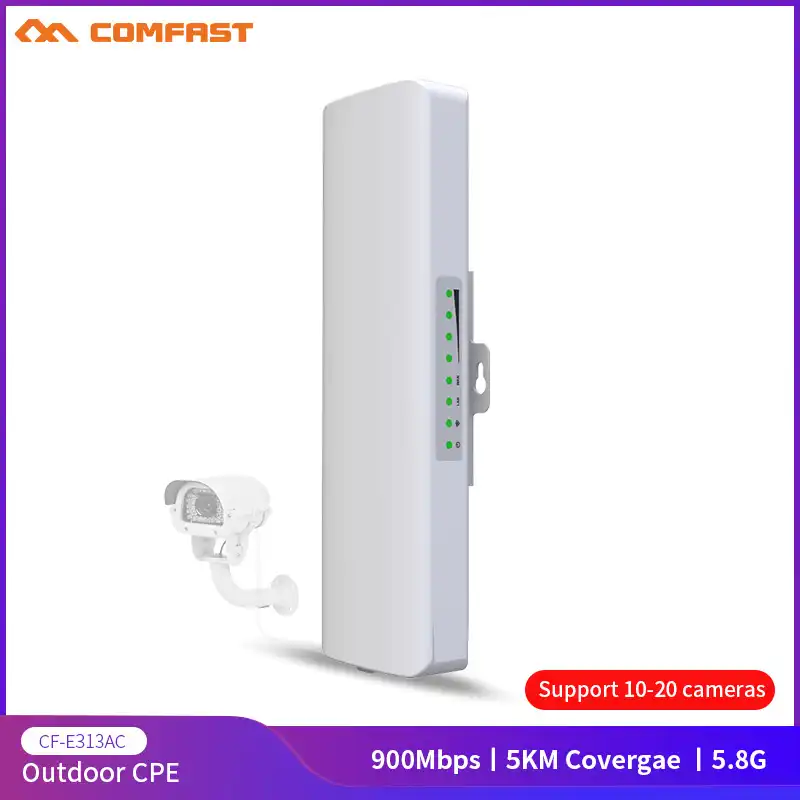 COMFAST 900 Mini station sans fil, CF E313AC mb/s, longue portée 5KM,  5.8Ghz, pour l'extérieur, AP Bridge, WIFI CPE 12dBi, antenne WI FI |  AliExpress