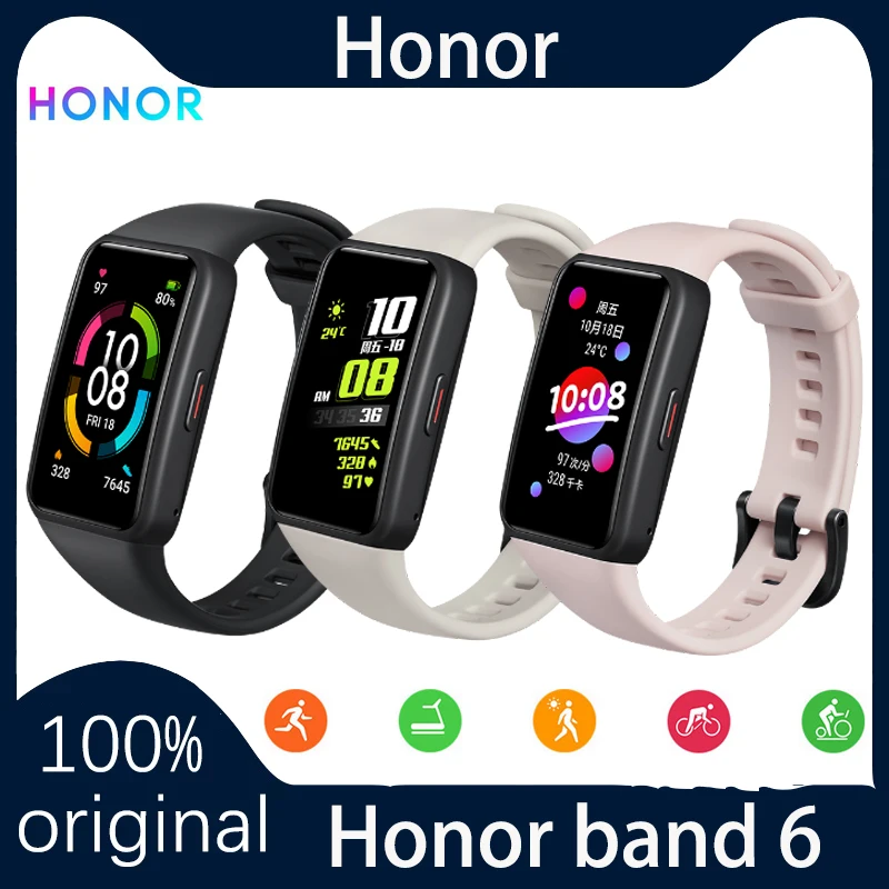 Honor-reloj inteligente Band Original, dispositivo con Pantalla