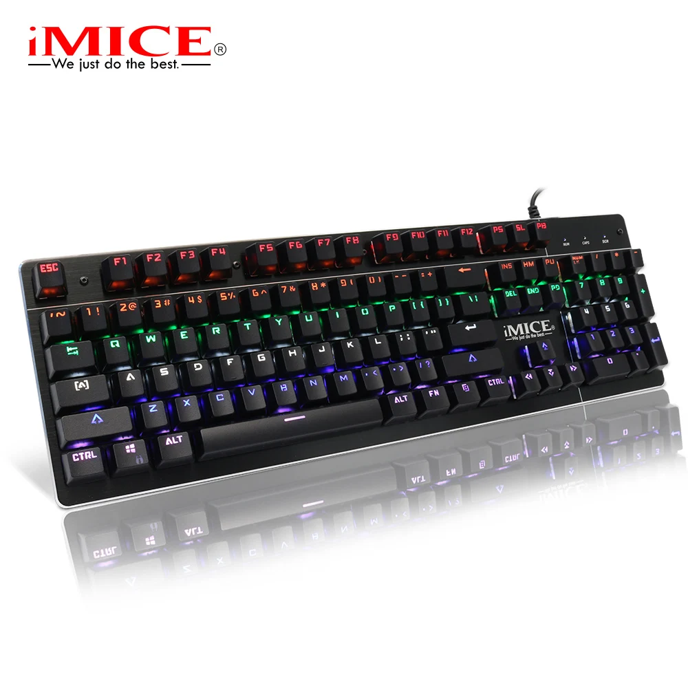 

104 Key Wired Mechanical Keyboard Gaming Keyboard With Backlight USB RGB Ergonomic Gamer Keyboard For Tablet Computer