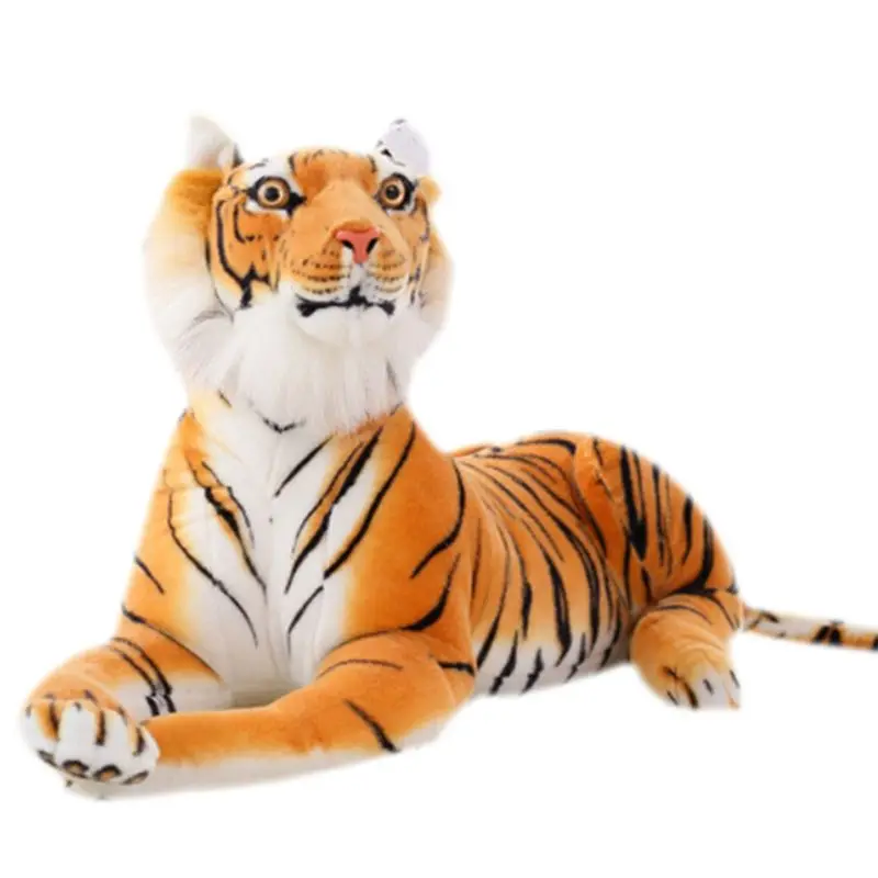 

Soft Stuffed Sumatran Tiger Plush Toy Pillow Cartoon Animal Large Pattern Kawaii Doll Cotton Toys