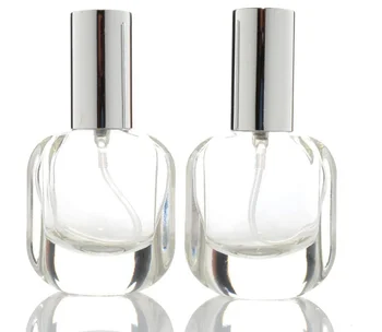 

120Pcs 10Ml Spray Bottle Clear Glass Perfume Fine Mist Atomizer Cosmetic Refillable Portable Liquid Container Aluminum Cap