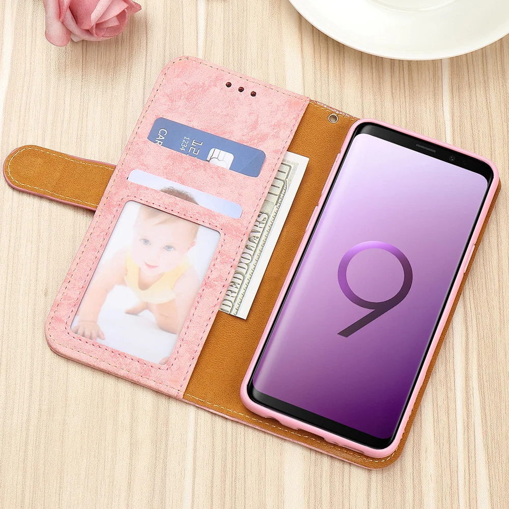Роскошный блестящий кошелек-чехол для телефона samsung Galaxy S9 Plus S10 S10E, Женский флип-держатель для карт, чехол для samsung S8 S7 Edge