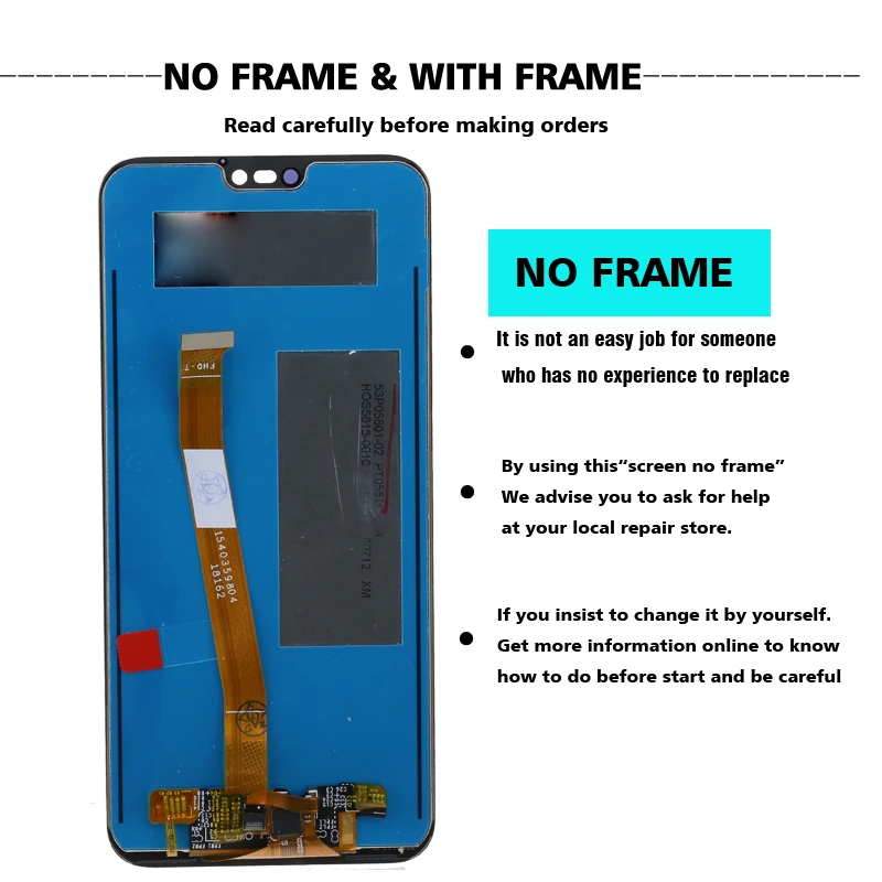5,84 ''2280*1080 lcd с рамкой для HUAWEI P20 Lite ЖК-экран для HUAWEI P20 Lite ANE-LX1 ANE-LX3 Nova 3e