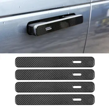 

4Pcs Carbon Grain Exterior Door Ornaments Decorative Accessories Fit for Landrover EVOQUE 2020 Car Accessories