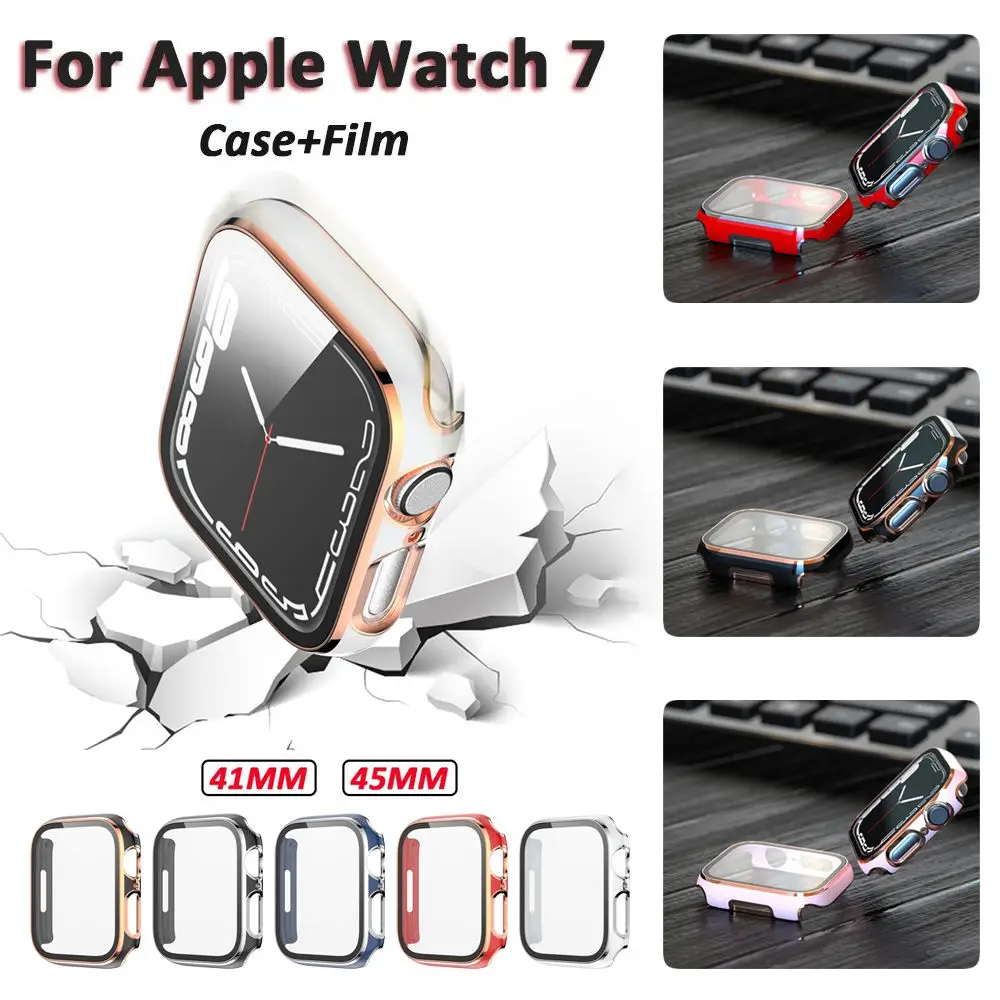 Качественный чехол с полным покрытием на 360 ° защитный для Apple Watch 7 41 мм 45 |