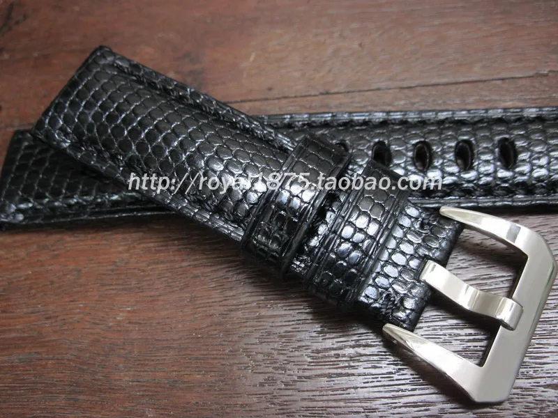 

Watch band Genuine Cow Leather Watch Strap 22mm high quality Lizard skin Watch Upscale Bracelet Black brown Watchband Watch belt