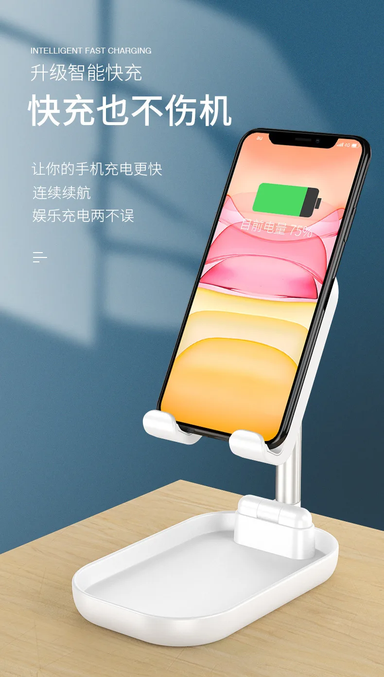 Металлическое 10 Вт Беспроводное зарядное устройство для iPhone XR быстрая Беспроводная зарядка samsung Note ipad зарядное устройство Регулируемый держатель HS313
