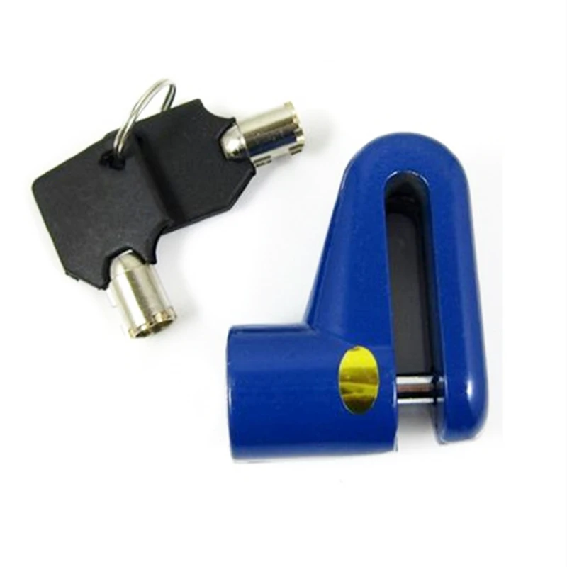 blue lock Дисковые тормоза замок Колеса Портативный Противоугонная Блокировка стальной проволоки велосипед электрический скейтборд для скутера аксессуары - Цвет: blue lock