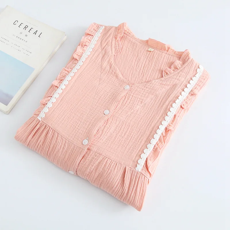 QWEEK 2019 новая простая Пижама с оборками кардиган на пуговицах для беременных женская ночная одежда летние тонкие свободные удобные