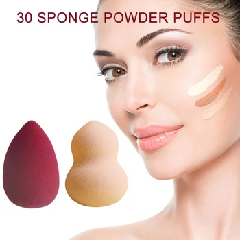 

30pcs Makeup Sponge Cosmetic Puff Powder Puff Liquid Foundation Brush Egg Puff Cute Mini Makeup Sponges Women Cosmetic Tool
