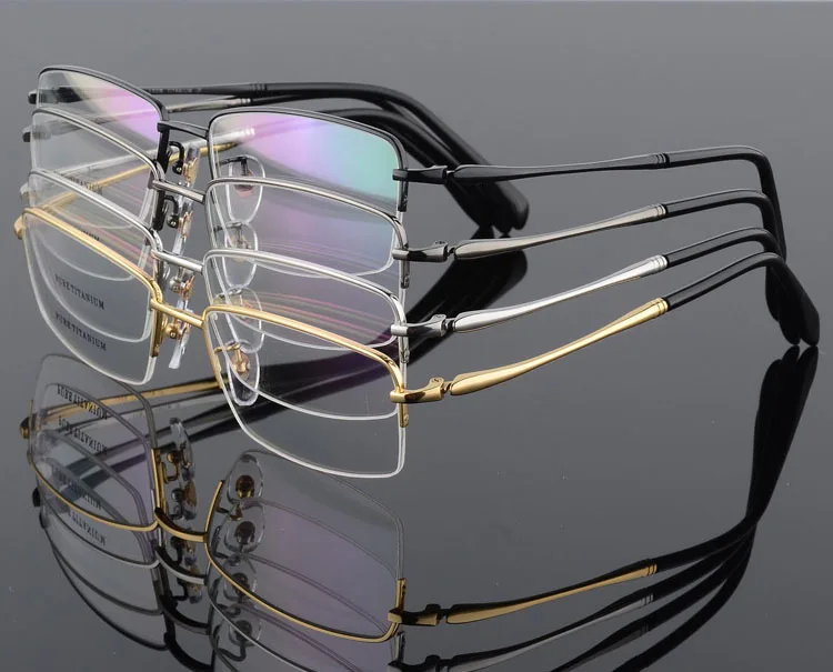 BCLEAR чистые титановые очки большая рамка для мужчин золотой серебряный черный серый ширина лица оптическая оправа для очков легкий вес