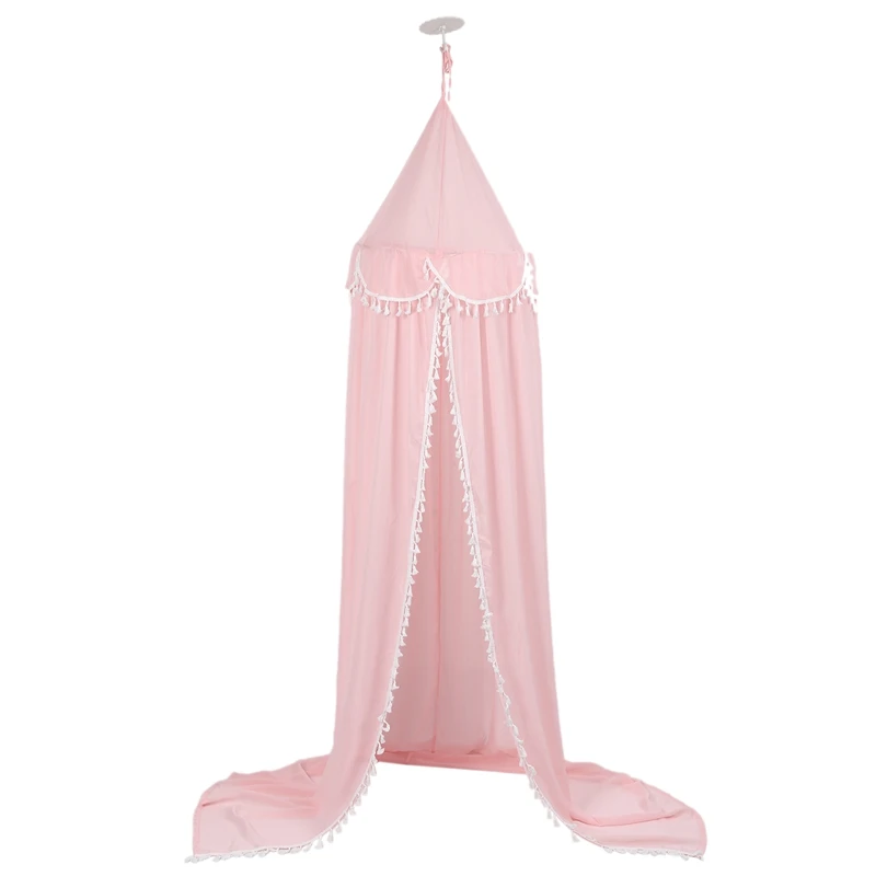 

Bed Canopy Round Dome, Chiffon Mosquito Net Indoor Outdoor Playing Reading Tent Bedroom Decoration for Baby Kids Room (