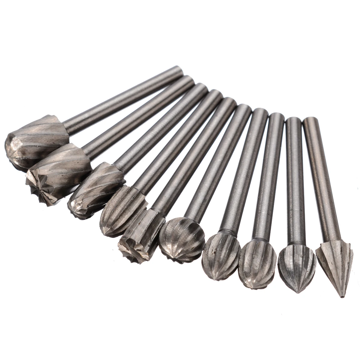 20pcs 3mm HSS Routing Router Bits Burr Milling for Rotary Engraving Machine Tools