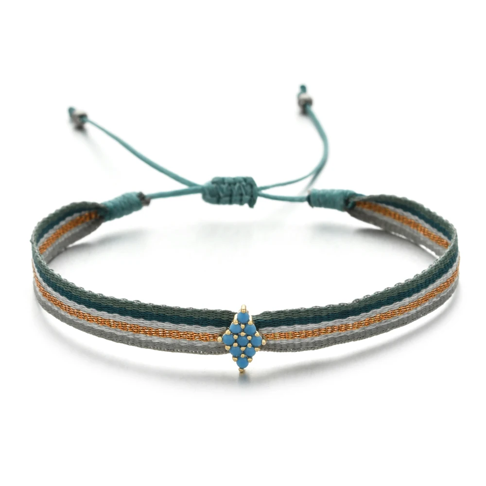 Bohemian Handmade Woven Rope Chain Bracelet - Image 2