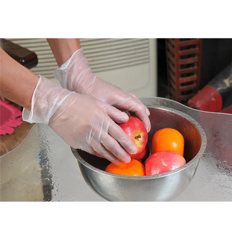 5 пар пищевых одноразовых ПВХ перчаток антистатические пластиковые перчатки резиновые латексные перчатки чистящие принадлежности Кухонные аксессуары