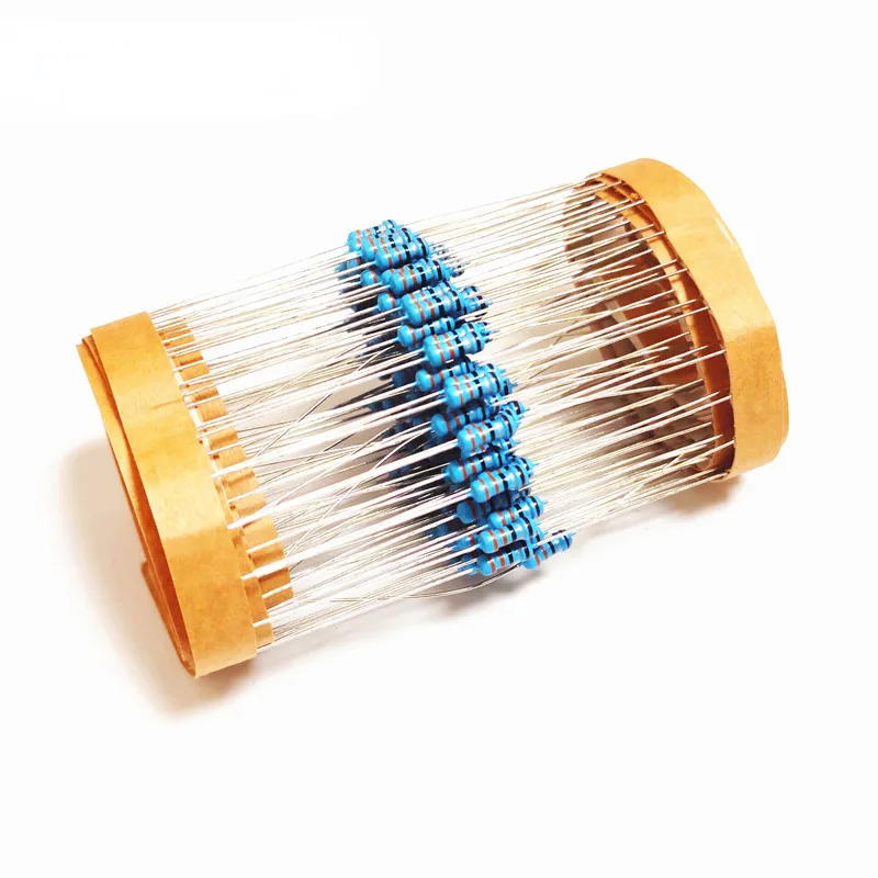 100PCS 1/4W 1% Metal Film Resistance Car Airbag repair Resistor 2ohm 2.2ohm 2.4ohm 2.7ohm 3ohm 3.3ohm 6 types of Electronics kit