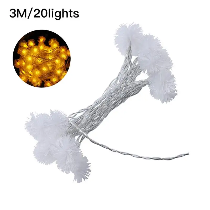 

Garden Lights Water-proof Hairy BallLight String Energy-saving Environmental-friendly SmallVersatile Decorative Strong Toughness