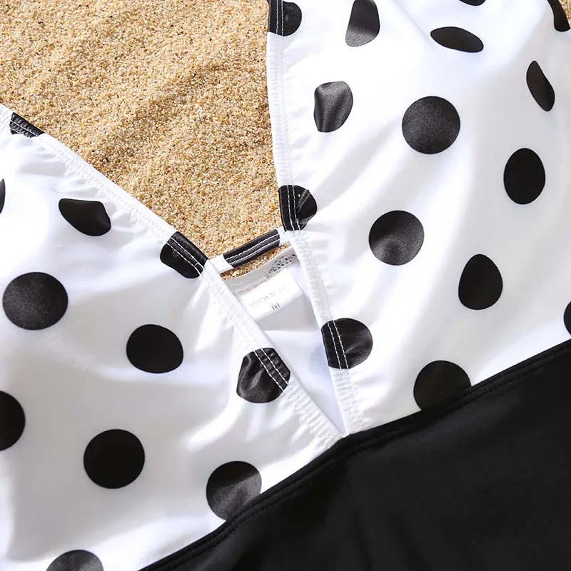 Mommy and Me Cute Dot Swimsuit Bikini for Family Mother Daughter Matching Summer Clothes Outfits 3